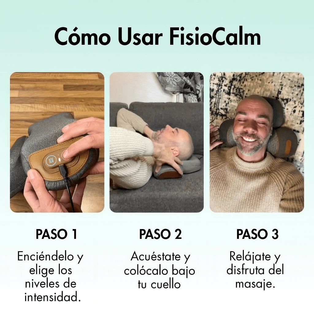 FisioCalm® - El masajeador de cuello 3 en 1